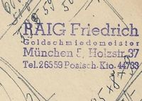Raig, Friedrich 10-2022 130 R&uuml;ckseite Stempel