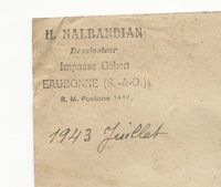 Nalbandian, H. bunt um 1930-50 075 Anschrift